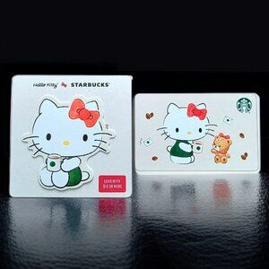 2 New Hello Kitty Starbucks Gift Card Collectible Unused Reloadable NO Value $0